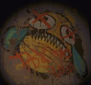 Graffiti of Taxman. Note the anti-taxman imagery.