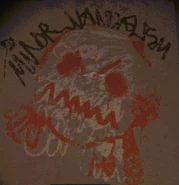 Graffiti depicting Taxman.