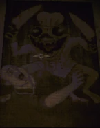 A painting of a Chef attacking a man,