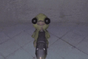 An orb turning from white to pink after being dropped by an Apex Predator