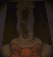 A painting showing a close up of the Bowtie.