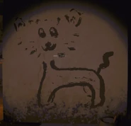 Graffiti depicting a very badly drawn Elsa.