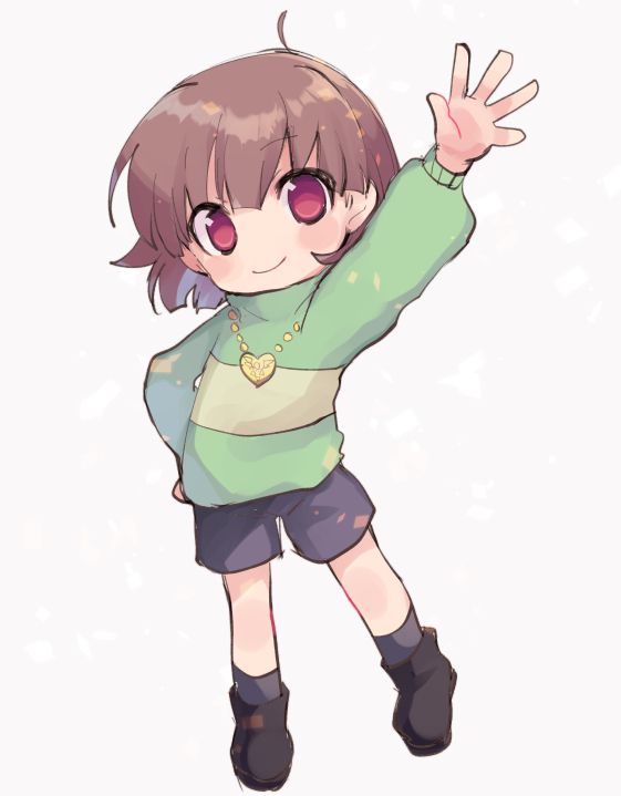 Artistic depiction of chara from undertale