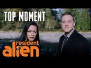 Harry Crashes A Funeral - Resident Alien - Episode 1 - SYFY