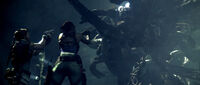 RE5 Chris and Sheva vs Uroboros Aheri