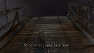 "No point in turning back now."