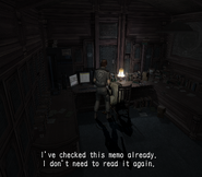 Resident Evil Outbreak - Decisions, Decisions Study room examine 7