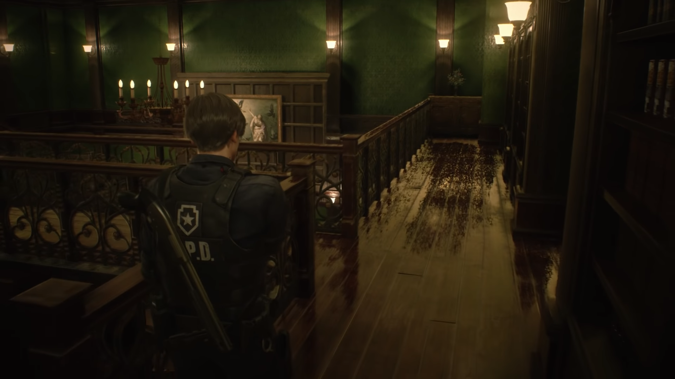 resident evil 2 remake library red on map