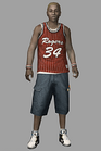 Resident evil outbreak jim chapman 3d ingame model basketball costume