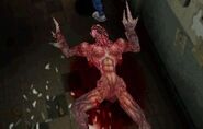 Licker abatido en Resident Evil 2