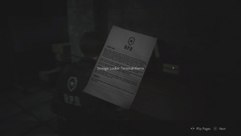 RE2make Storage Locker Terminal Memo file