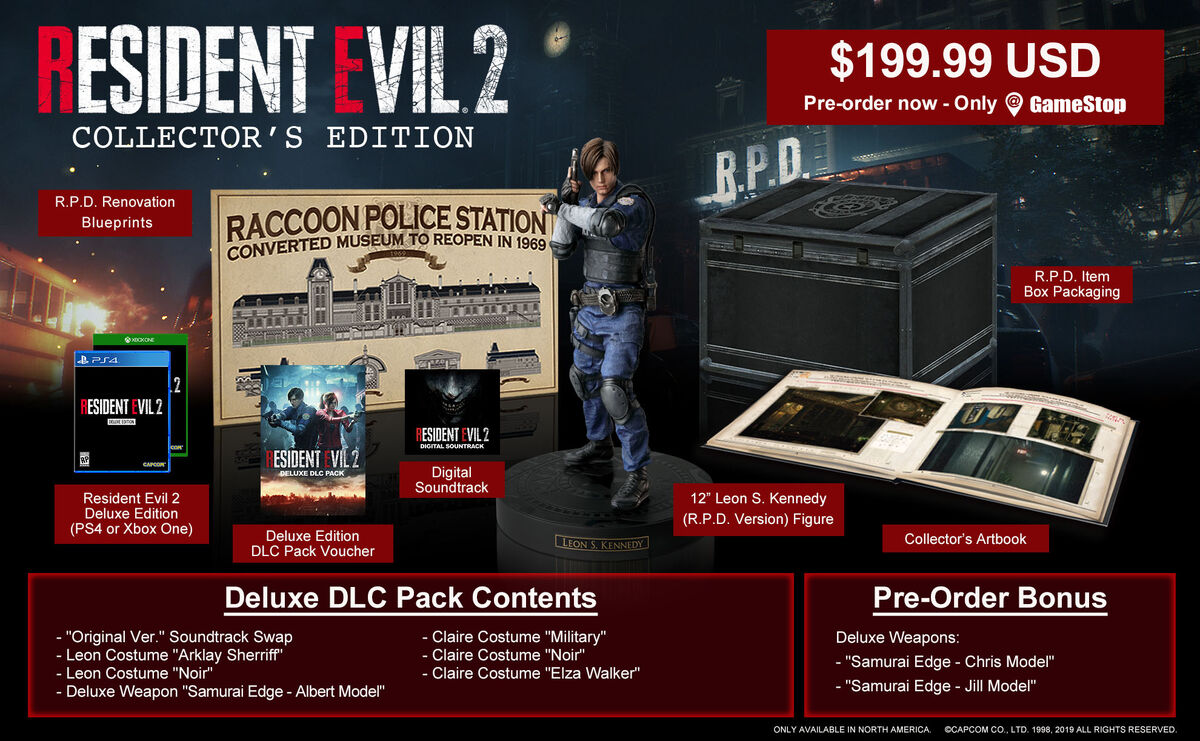 Resident Evil 2 Collector's Edition | Resident Evil Wiki | Fandom