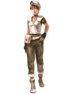 Rebecca's uniform of the unreleased Nintendo 64 version of Resident Evil 0.