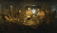The Baker Family while under Eveline's influence.