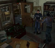 Leon finds Zombie Marvin