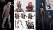 Concept art of a possible creature closing the gap between Zombie and Licker