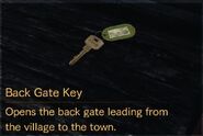 Back Gate Key description