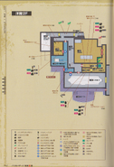 Item location map in biohazard Kaitai Shinsho