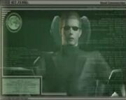 In , Wesker comunica con  via radio