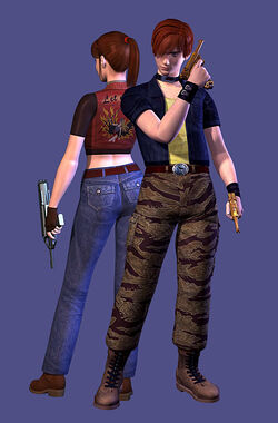 Steve and Claire Resident Evil CODE: Veronica Sticker for Sale by  ArklayGuy