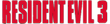 Resident Evil 3 Nemesis logo render rew3