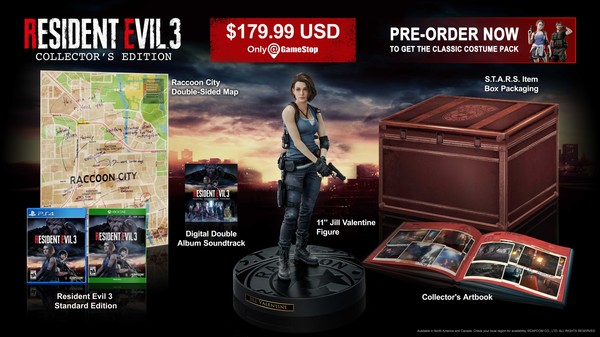Capcom Resident Evil 3 Collector's Edition | PS4 | Region