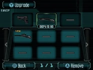 Weapon display menu