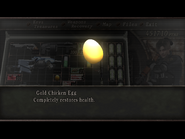 Examining the egg (RE4)