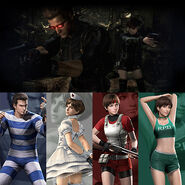 6 of the additional costumes in the HD Remaster.