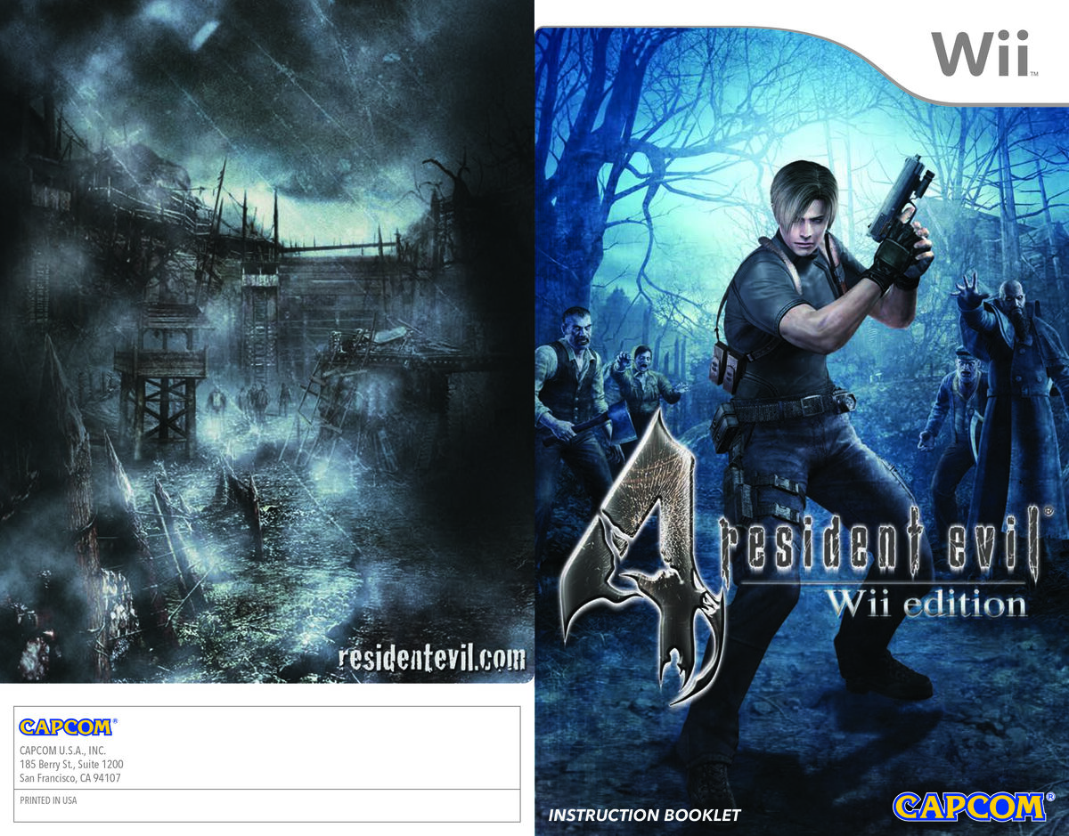Resident Evil 4 Wii Edition Instruction Booklet | Resident Evil