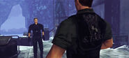 RECV Wesker intimidando Chris no cais