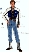 Leon's redesigned casual appearance circa September/October 1996 from the Resident Evil 2 (PC/Dreamcast) Gallery.