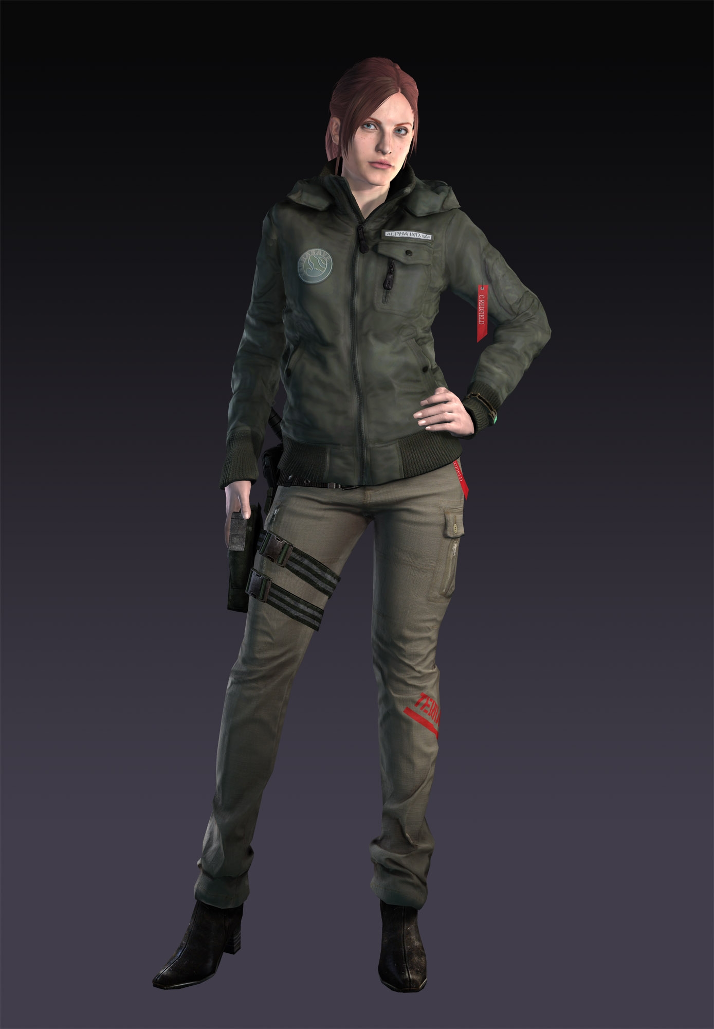 Revelations 2 Sniper Claire outfit in RE2 remake (outfit by