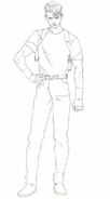 An early design for Leon in Resident Evil 1.5.
