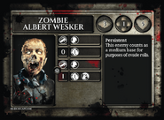 Zombie Albert Wesker's card.