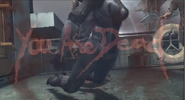 Another example of the censored decapitation death scene used on Jill