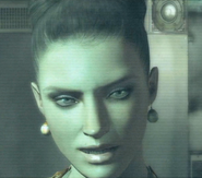 Excella in a transmission to Chris Redfield and Sheva Alomar.