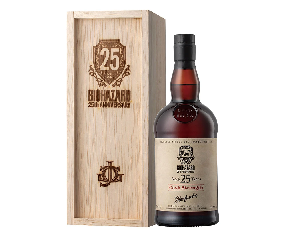 Glenfarclas 25 Years Cask Strength Biohazard 25th Anniversary
