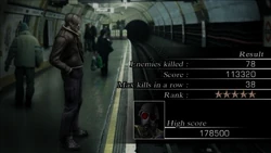 RE4 The Mercenaries Leon's Results Screen.png (1,44 МБ) Экран результатов