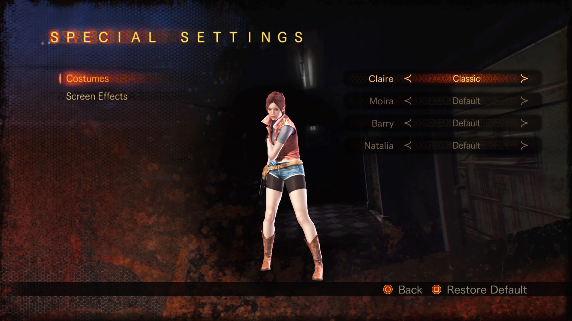 Revelations 2 Sniper Claire outfit in RE2 remake (outfit by