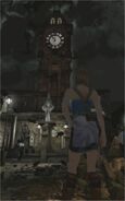 Jill in the Clock Towers Courtyard