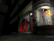 Resident Evil 3 background - Uptown - street along apartment building i - R10D05