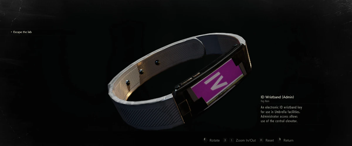 ID Wristband (Admin) Resident Evil Wiki Fandom