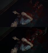 Elliot's death censored in BIOHAZARD RE:2's standard CERO D version.