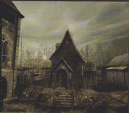 Resident Evil 4 concept art - Village Centre 4