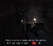 Resident Evil Outbreak - Decisions, Decisions Study room examine 1