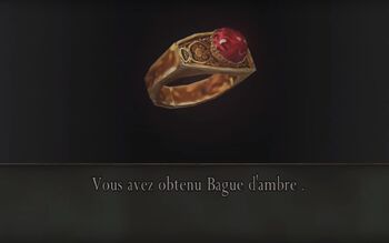 Bague d'ambre