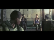 Josh looking on Jill and Sheva.