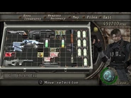 Leon equipped with an egg