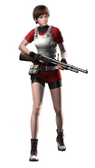 Render of Rebecca's "S.T.A.R.S. 1997" costume.